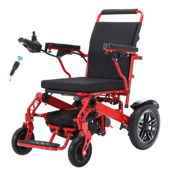 Hochwertiger ferngesteuerter Rollstuhl, elektrischer, automatischer, faltbarer Rollstuhl für behinderte Menschen